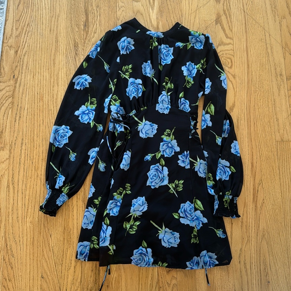 Free people long sleeve floral dress